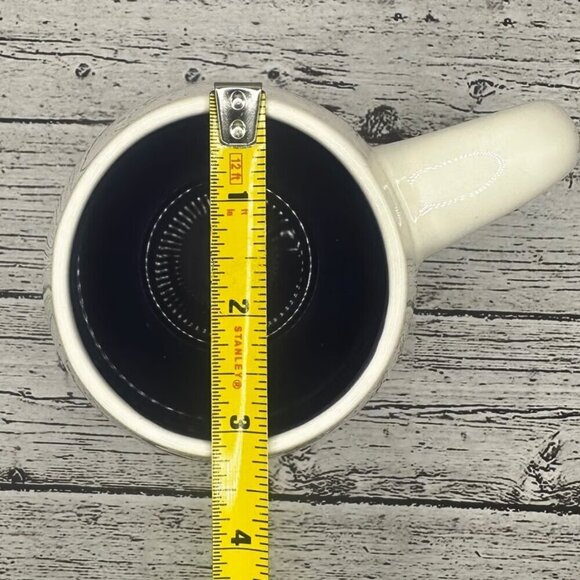 Rae Dunn Easter Egg Shaped Coffee Mug - Happy Easter - Purple - Striped Egg​​​ - Picture 6 of 7